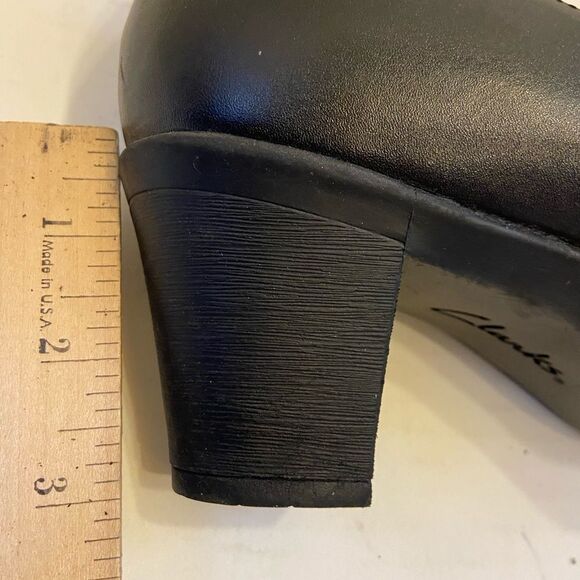 Clark bendable 3” heel black ankle boots #8825 size 10 - Picture 6 of 7